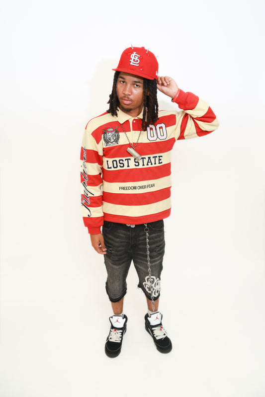 Lost State “Freedom Over Fear” Rugby Polo